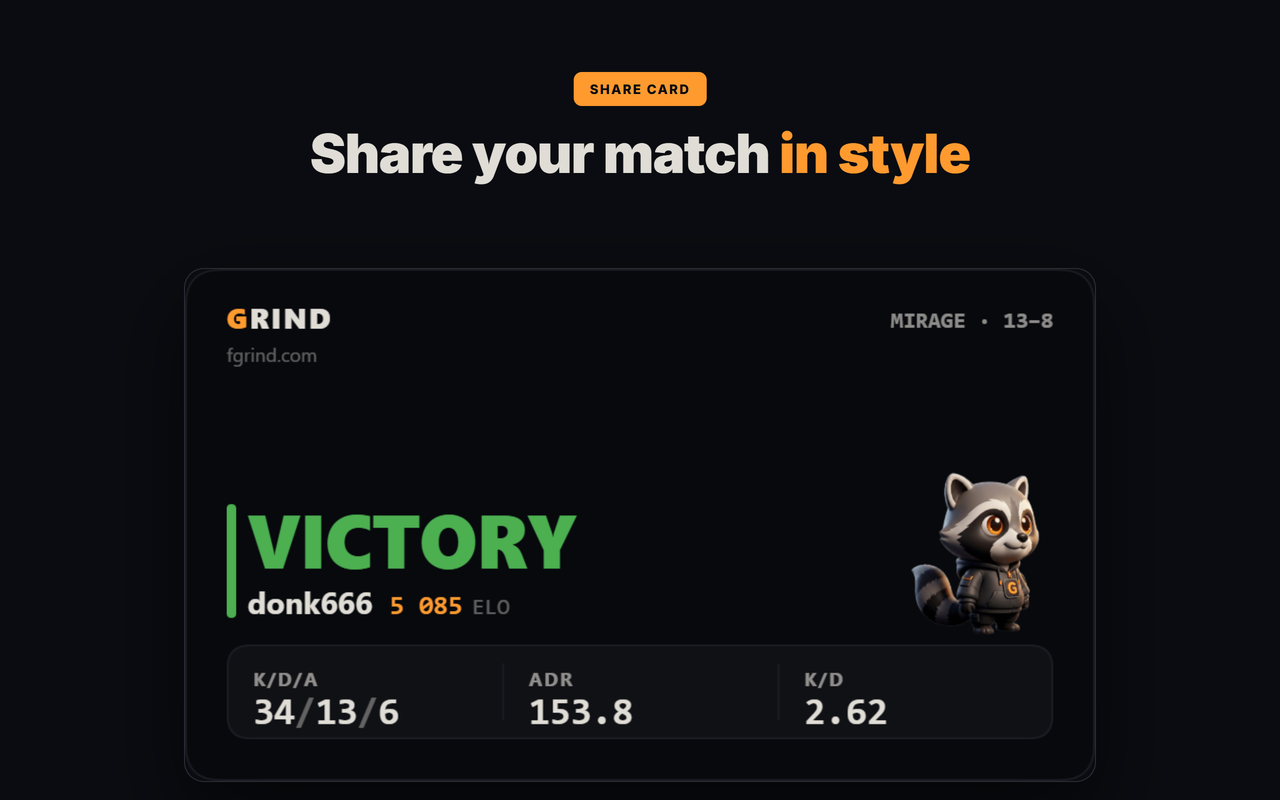 shareable match card